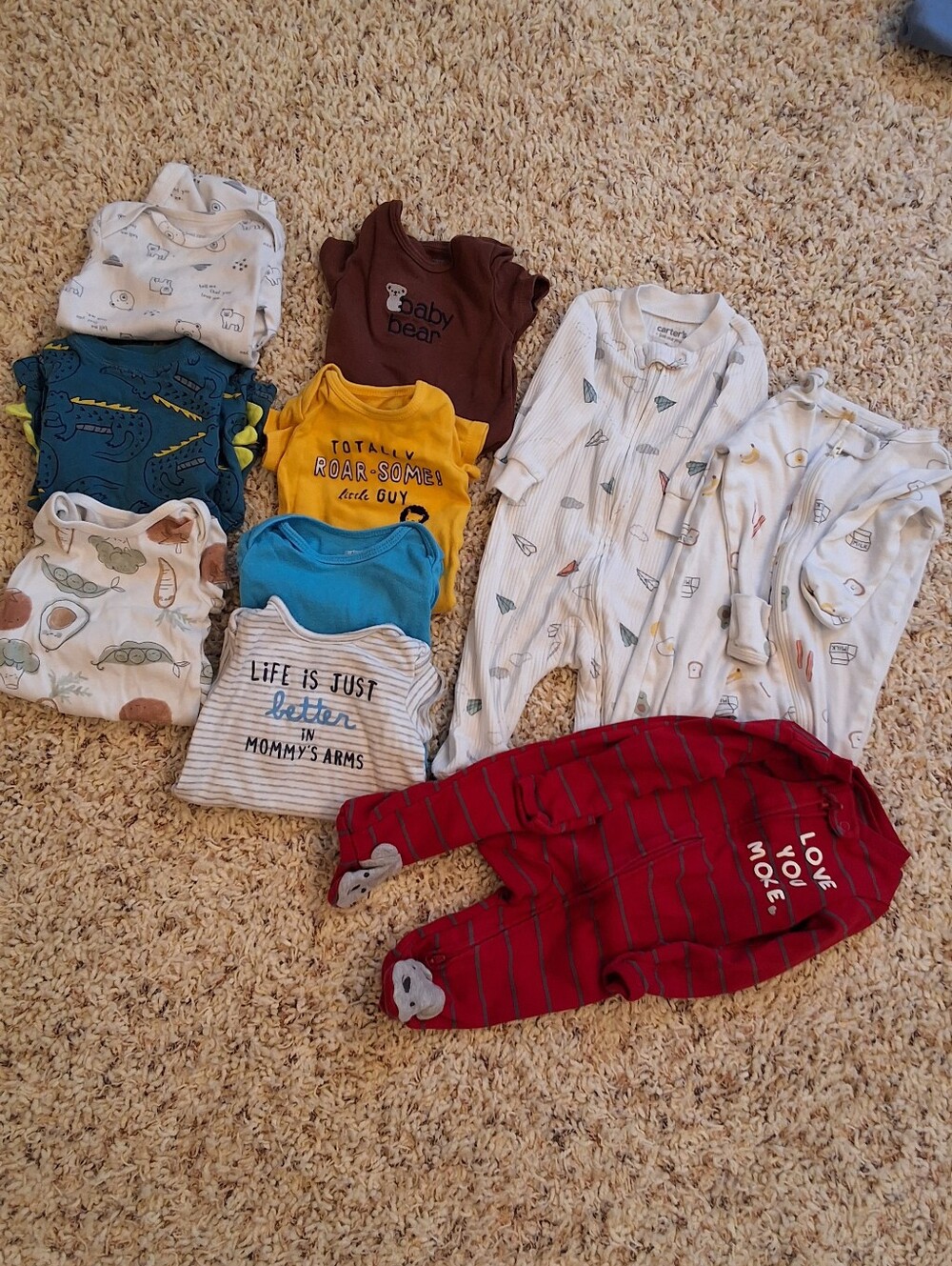 Bundle Of Mixed 3 Mos, Baby Boy Onies, Sleepers
